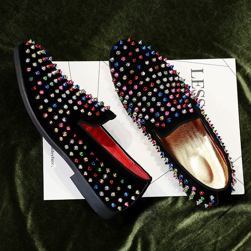 Color new lazy Doudou shoes men's Korean version pointed toe British social spirit guy casual small leather shoes men's summer