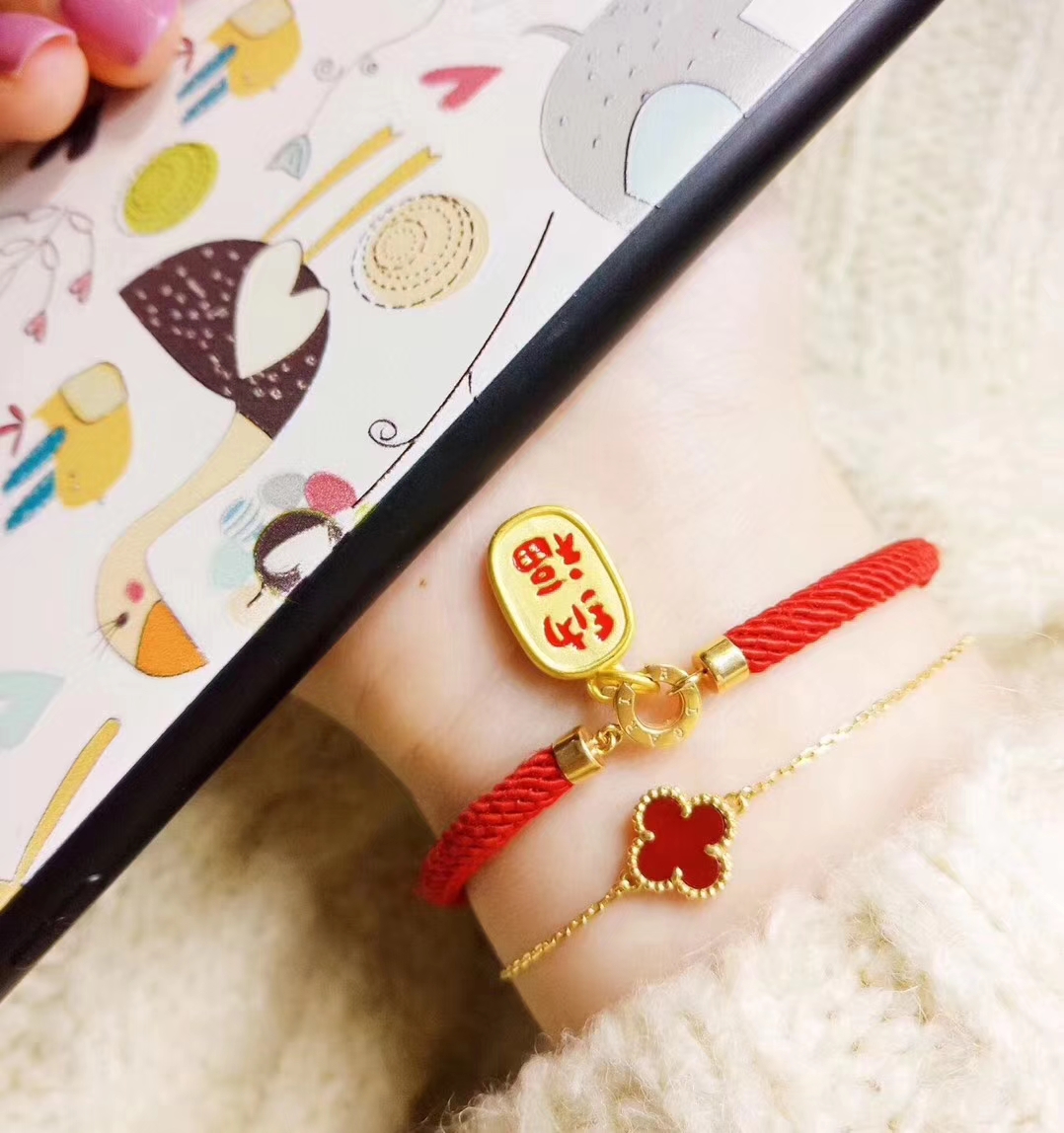 999 foot gold new small gold medal pendant mini gold handmade transfer beads female male pure gold 3d hard gold baby