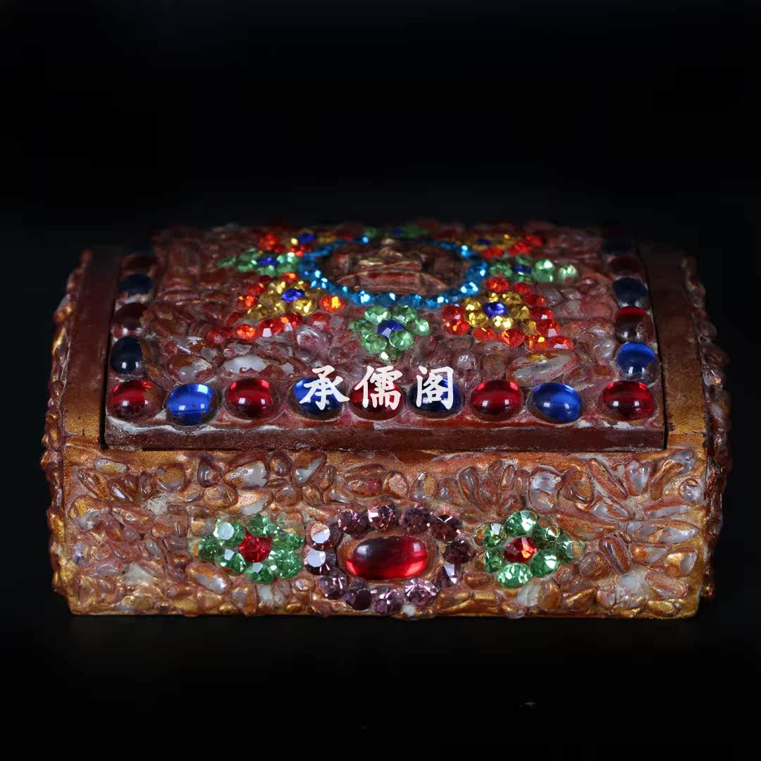 Tastefully inlaid jewel Sheri box craftsmanship fine for sturdy gäu box candied beads