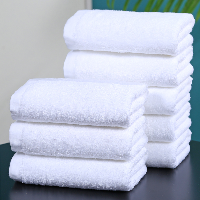 Hotel Cotton Extra Thick Face Towel White Bath Five-Star Pure Cotton Towel Absorbent Hotel Special Bath Towel Manufacturer