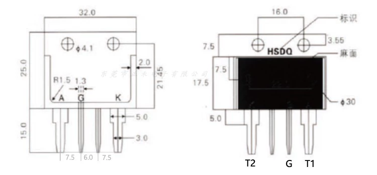 BTA công suất cao triac 25A40ABTB60A80A100A máy nước nóng điểm máy hàn điều chỉnh điện áp