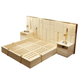 Пост -современный легкий роскошный крупный кровать для матовой кожа