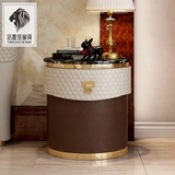 Современный мраморный диван для кровати для спальни из нержавеющей стали