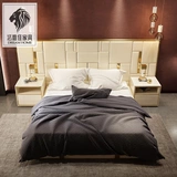 Пост -современный легкий роскошный крупный кровать для матовой кожа