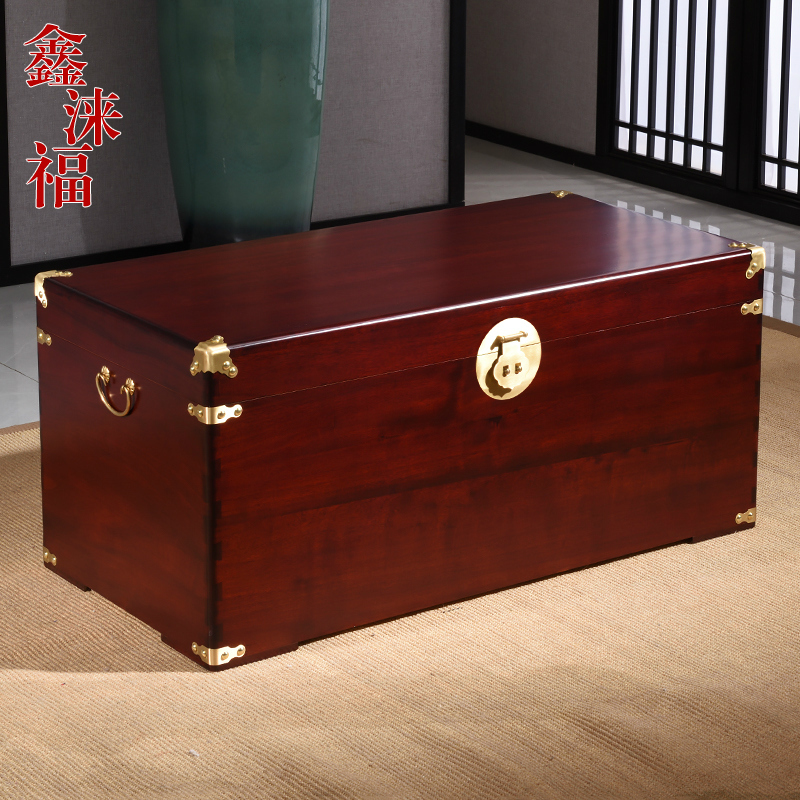 Camphor Wood Box, All Solid Wood, Flat-Panel Calligraphy and Painting Collection Box, Wedding Box, Storage Box, Camphor Wood Case