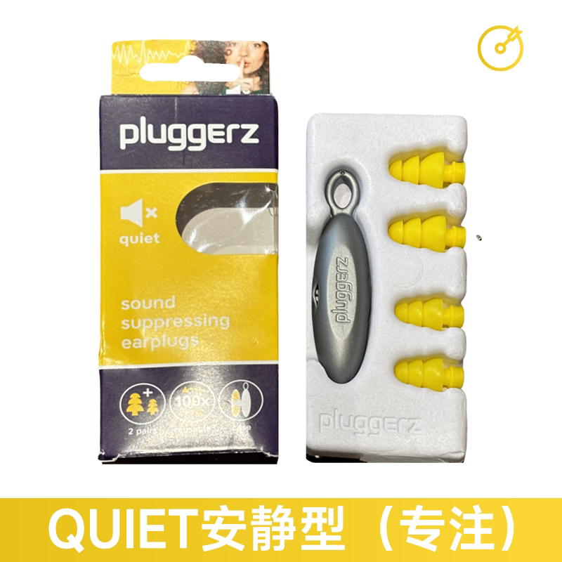 Clearance Sale Pluggerz Dutch Noise-Canceling Earplugs, Noise Reduction, Swimming Waterproof Plugs, Two Pairs