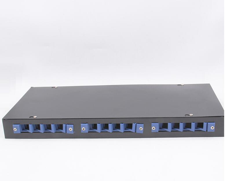 Rack-mounted 12-port fiber optic terminal box thickened ST FC SC universal fiber optic box universal port junction box