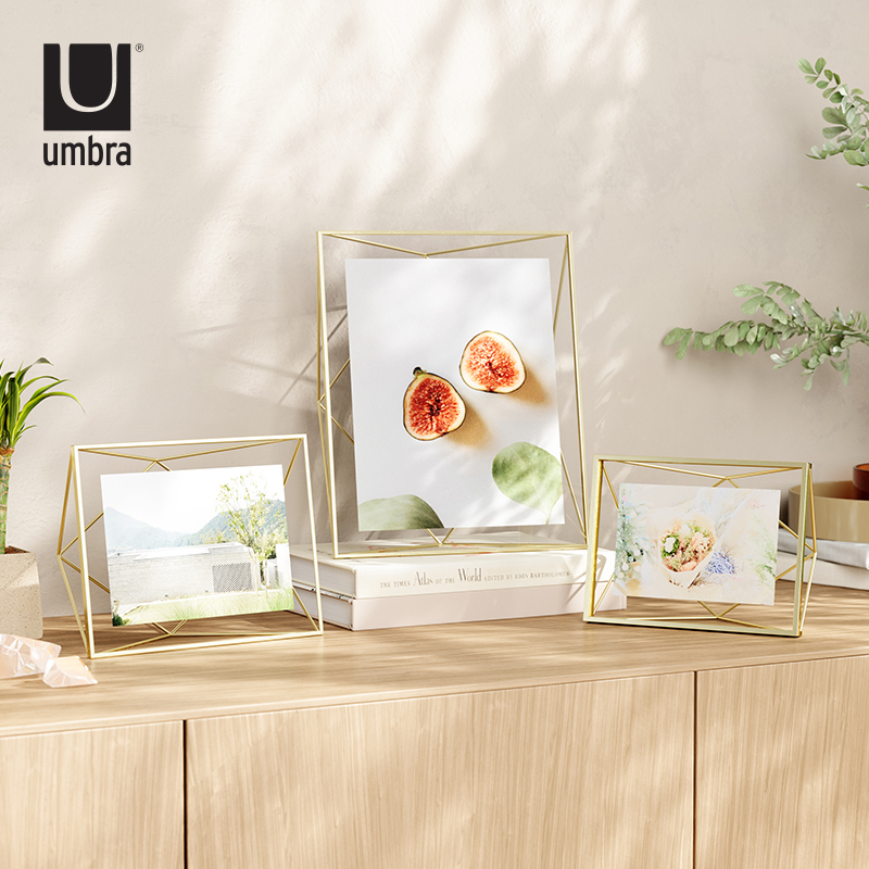 Umbra Nordic A4 Photo Frame Display Stand Metal Creative Crystal Simple Photo Frame Wall Hanging Frame Wall Decoration 6inch