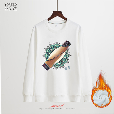 新款超火冬季加绒圆领长袖卫衣