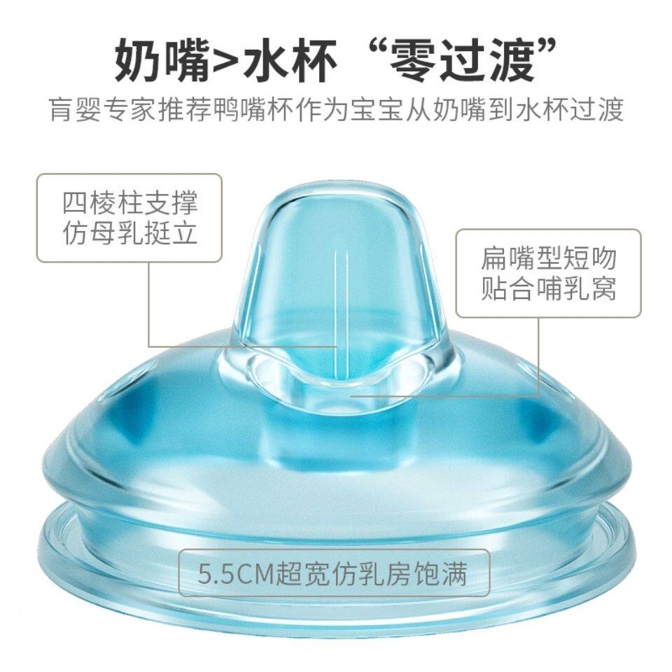 Garkoko Learn drinking cup accessories small blue cup original bottle of water-mouth duck mouth