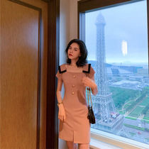 2022 Popular smoked French style Balloon First Love Egg temperament to lean foreign air long and long style dress child Xia