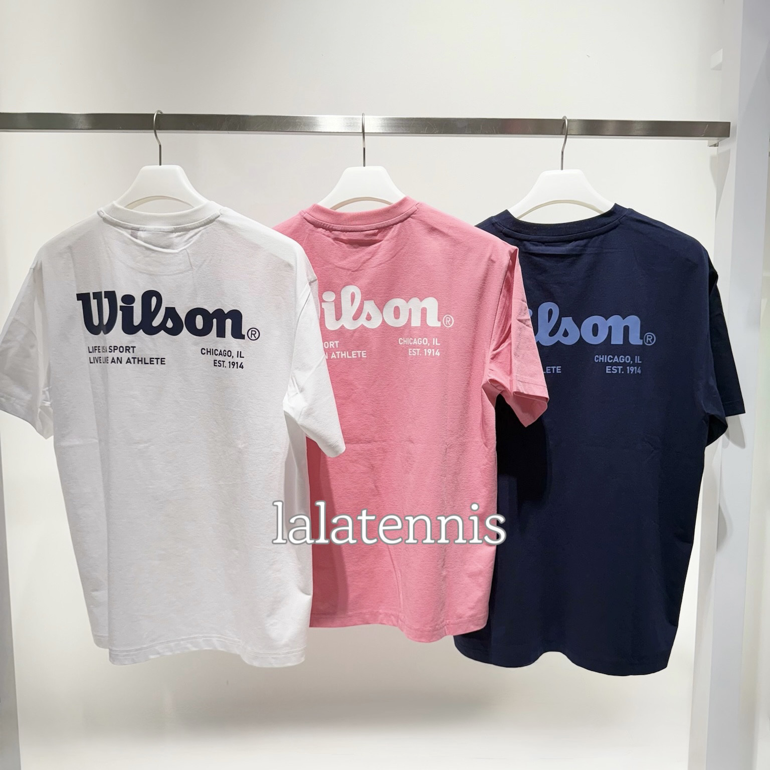韩国直邮Wilson大logo速干T恤,男女通穿,25春夏必备!🌟-网球服-淘宝好物网