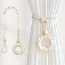 Creative woven curtain straps simple and light luxury bedroom adjustable gauze curtain straps binding rope fixed buckle