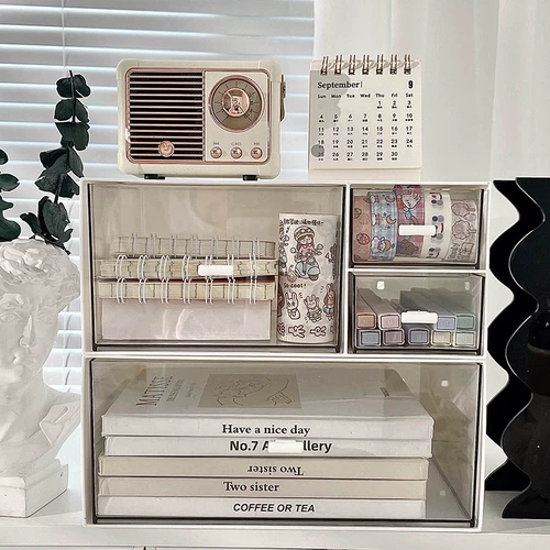 Ящик для хранения настольных компьютеров прозрачный ящик канцелярские товары косметика отделка