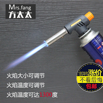 Portable high temperature spray gun Kitchen baking barbecue outdoor spray gun Cooking wild gas burning pig hair