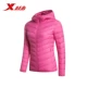 Xtep chính thức của phụ nữ hoang dã thể thao dày áo mùa đông xu hướng thời trang mới ấm áp áo khoác trùm đầu