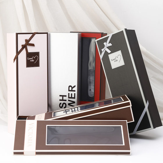 新款挚爱之心礼物包装盒玫瑰花礼盒礼品包装盒子橱窗花盒鲜花礼盒