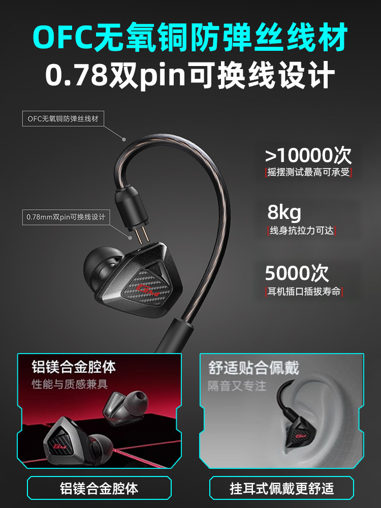 Edifier Zhanqing Gaming Headset Wired In-Ear Over-Ear E-Sports Dedicated for Pubg Desktop Computer Delta