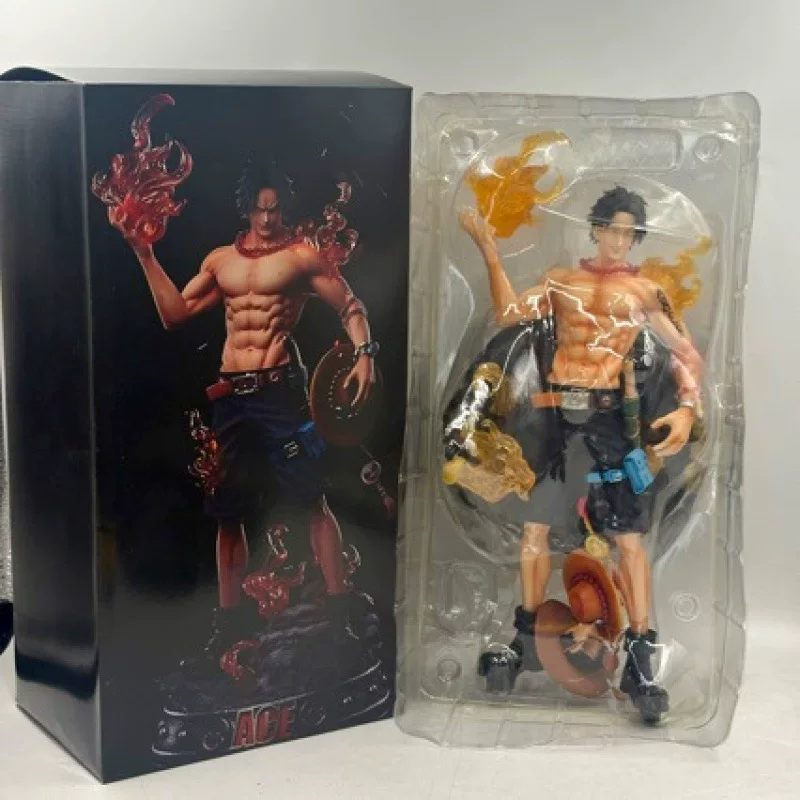 Статуя One Piece LC Anniversary Ace: модель Огненный кулак Эйс, аниме-перефериальная статуя, двамерные украшения