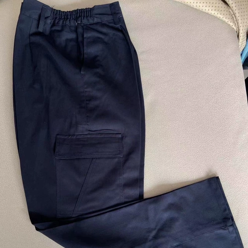 Хлопковые рабочие износостойкие штаны, свободный прямой крой, защита от ожогов