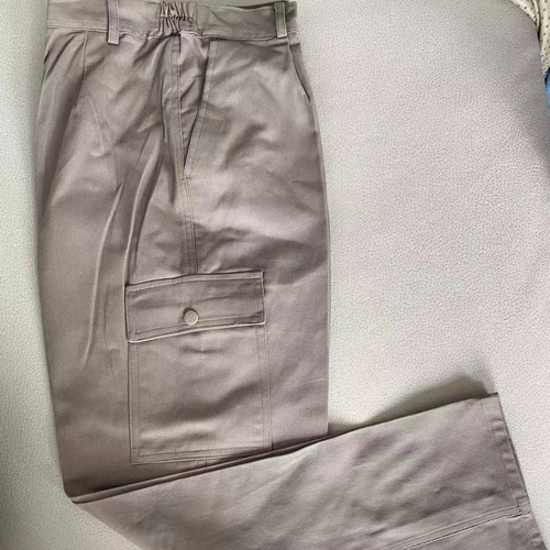 Хлопковые рабочие износостойкие штаны, свободный прямой крой, защита от ожогов