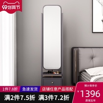 Dressing Mirror Cabinet full body floor mirror rotating mirror hanging hanger integrated bedroom Net red mirror Italian light luxury style