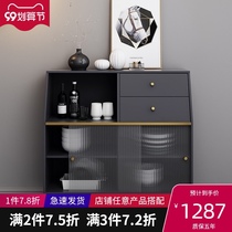 Italian sideboard simple modern small-sized restaurant storage cabinet storage cabinet glass door dish cabinet tea cabinet