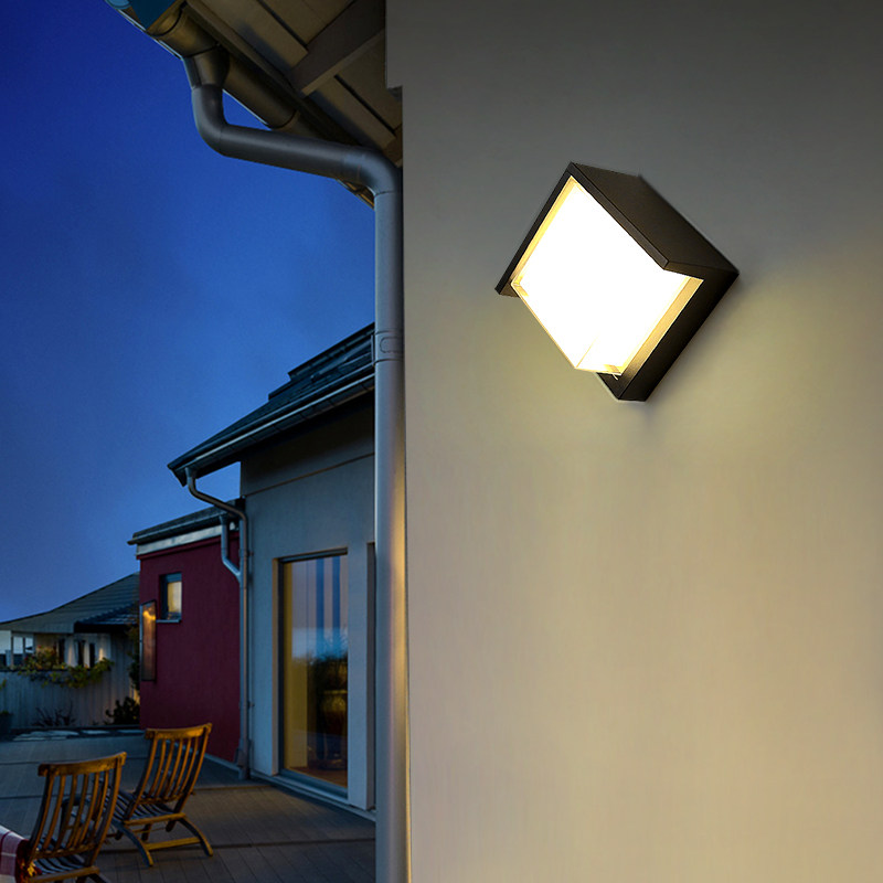 Outdoor wall lamp waterproof balcony led outdoor stair aisle bed and breakfast hotel door pillar super bright exterior wall lamp
