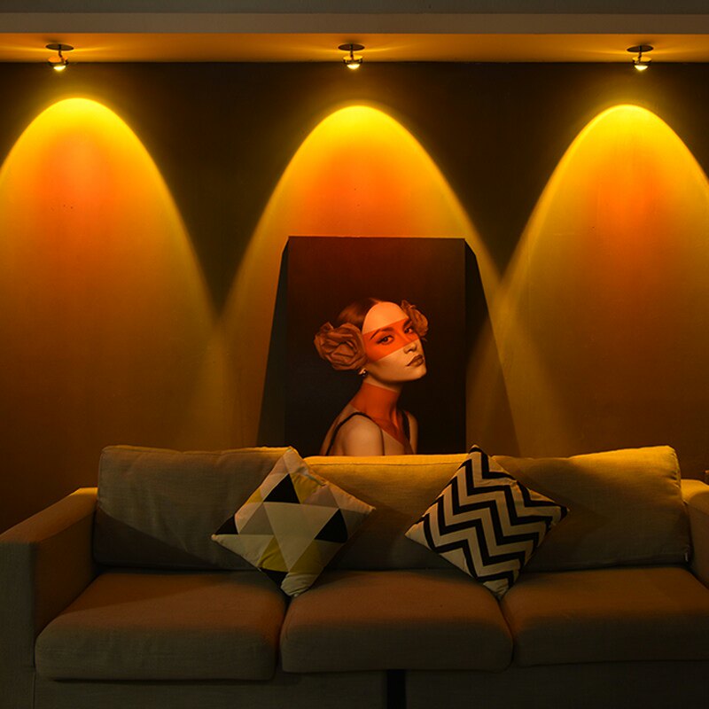 Spotlight Net Red Sunset Light Sunset Wall Light Bedroom Bedside Living Room Stair Light Simple Modern Atmosphere Decorative Lighting