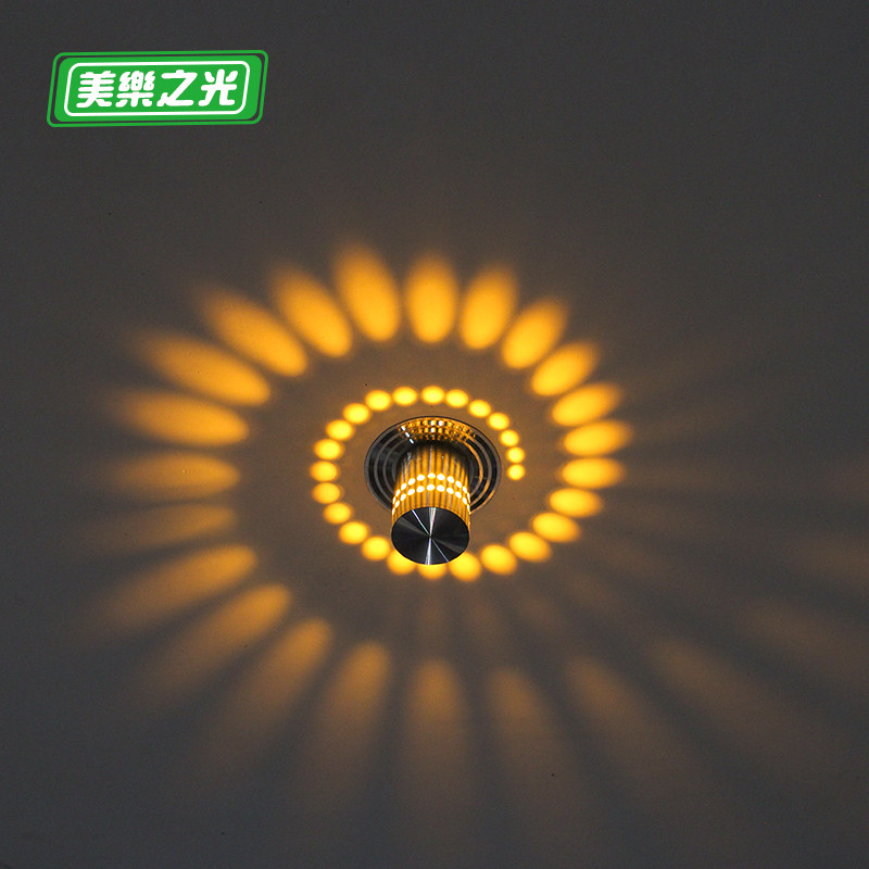 Spotlight Led Aisle Hallway Hallway Genguan Light Creative Living Room Smallpox Hole Light Living Room Background Wall Seven Color Decorated Cylinder Light