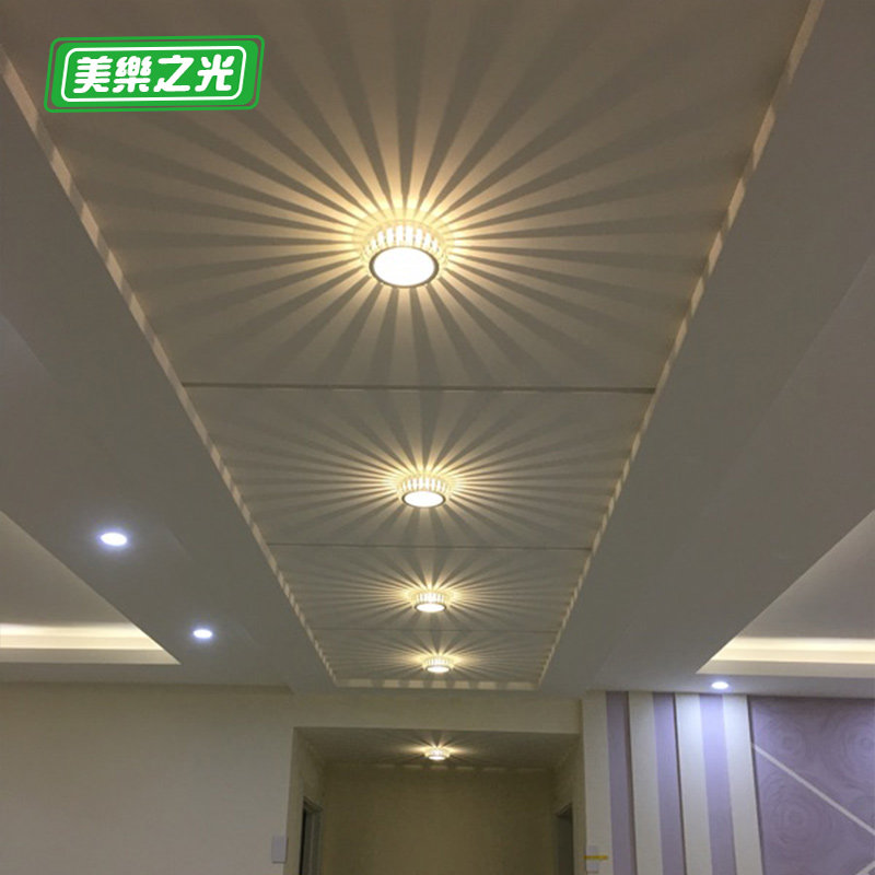 Spotlight LED ceiling lamp walkway lamp corridor Xuanguan light suction ceiling lamp styling change light decorative lamp Living room Kong lamp