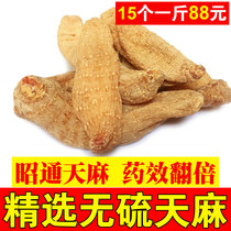 Tianma Yunnan Zhaotong Xiaopaoda special authentic farmhouse red small gold hemp dry goods 500g can be ground ultrafine powder