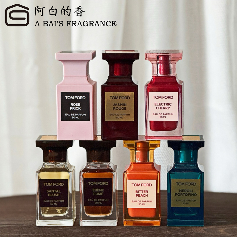 Tom Ford Ebony Agarwood White Musk Orange Blossom Smoke Sacred Wood Bitter Peach Black of Black