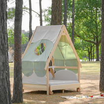 Attendre un peu de bois tente doctobre maison de jeux pour enfants Maison indienne Camping Wind Tree Houses Mantle Ins