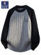 Woodpecker ເສື້ອ sweater ຄໍຮອບຜູ້ຊາຍທີ່ມີທ່າອ່ຽງສີທີ່ກົງກັນຂ້າມກັບເສື້ອ bottoming ດູໃບໄມ້ລົ່ນແລະລະດູຫນາວແບບໃຫມ່ຂອງເດັກຜູ້ຊາຍ twist ເສື້ອ sweater ຫນາ lazy