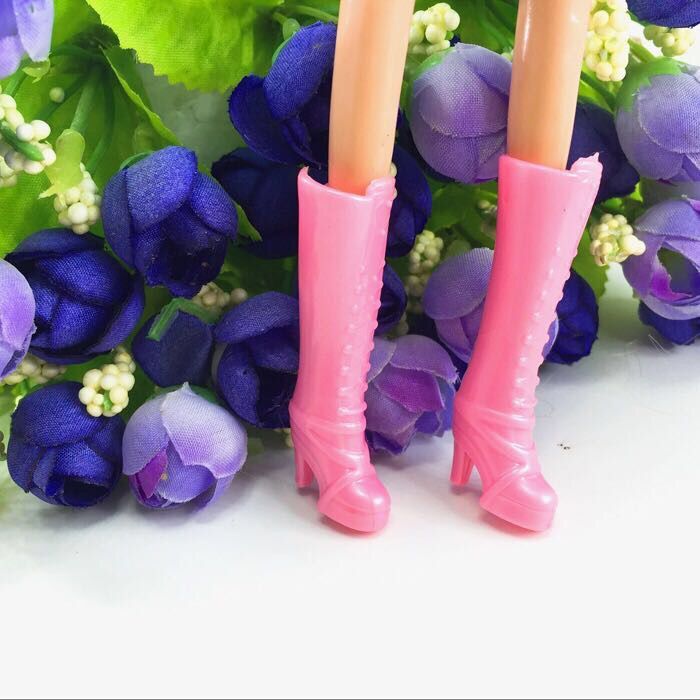 Giày cao gót Barbie công chúa giày pha lê trẻ em chơi nhà phụ kiện đồ chơi đồ chơi búp bê kèm phụ kiện
