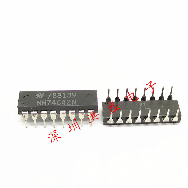 Imported original multiplex decoder chip logic IC signal switch MM74C42N DIP-16