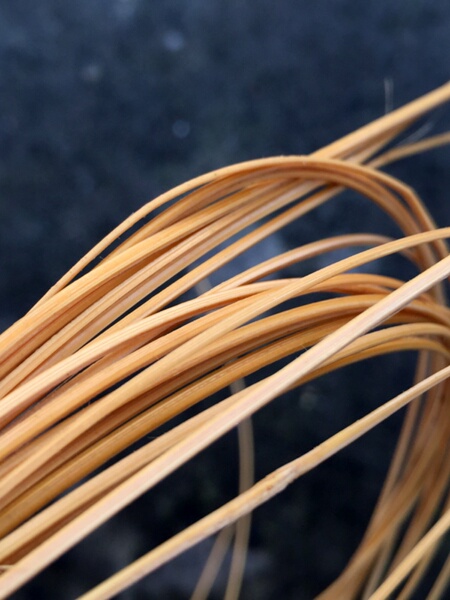 Old Bamboo Craftsman's Handmade Bamboo Strips, Yellow Skin Bamboo Strips, Bamboo Material, Thin Bamboo Strips, Bamboo Material for Weaving, Soft Bamboo Weaving Material with Bamboo Knots