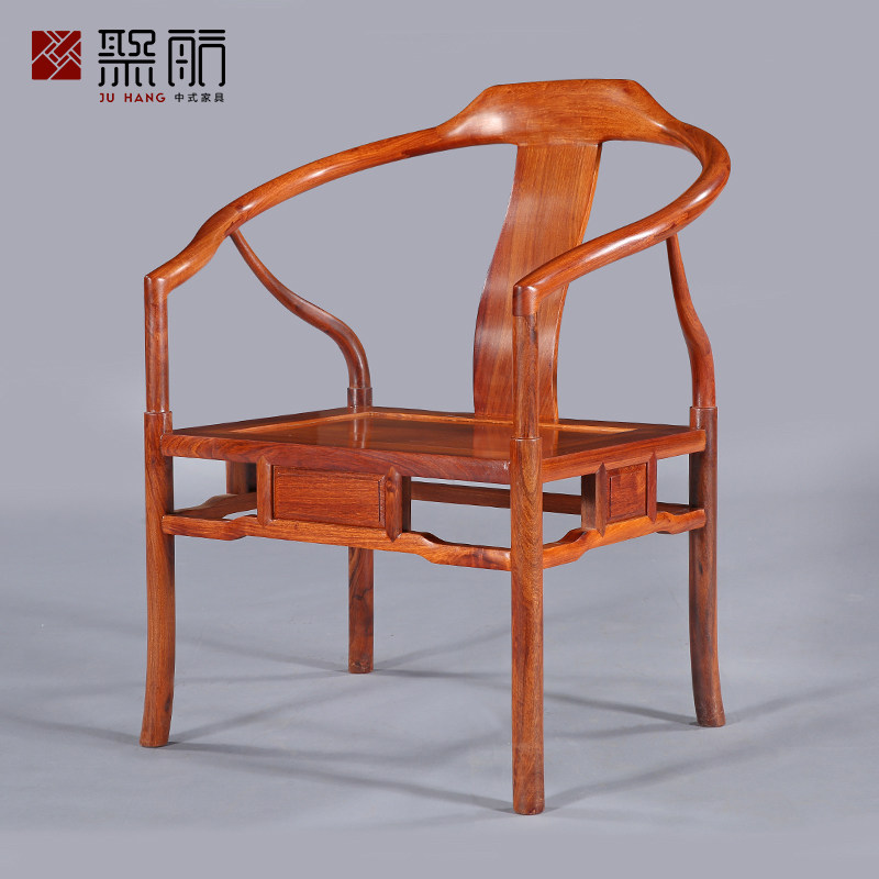 Poly Sail Red Wood Furniture All Myanmar Flowers Pear Wood Surround Chair Imitation Ancient Chinese Circle Chair Casual Chair Round Chair Tea Chair-Taobao