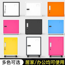 Hairdressers Information Shelf Mobile File Cabinet Single Door Short Cabinet Sheet Metal file Information cabinet Monolayer Cabinet Desk Bill