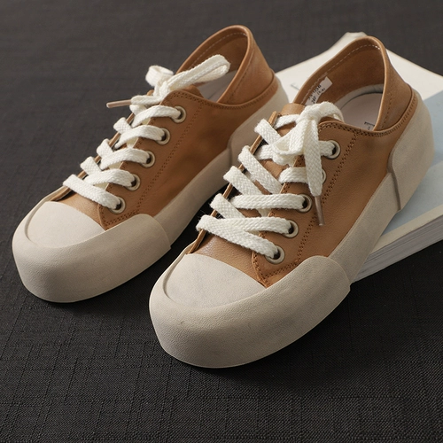 Туфли, универсальные полуботинки для отдыха, обувь, модные сапоги, из натуральной кожи, осенние, тренд сезона, мягкая подошва