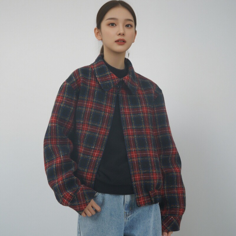 Harris Tweed Wool Fabric Vintage Short Jacket from the Tailor's Shop