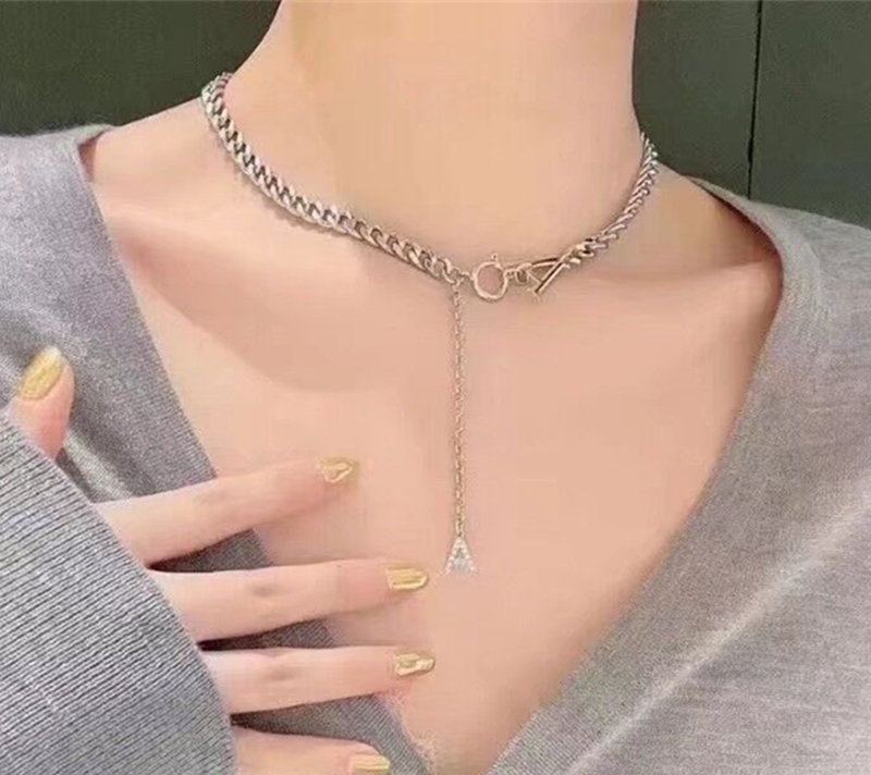 Gedi Amashi Official Website 2026 New Letter a Clavicle Chain Necklace, Fashionable and Versatile Neck Chain Accessory a Chain