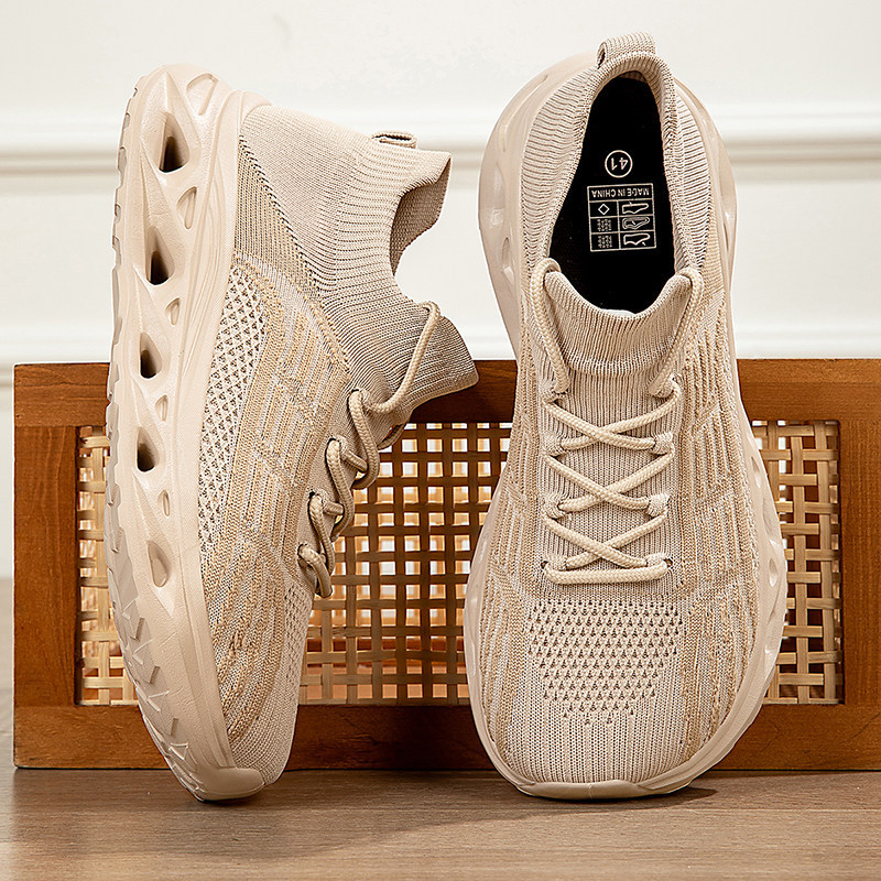 Pull-On Socks Shoes for Men with Wide Feet, Wide Toe Box, Extra Wide, High Instep, Soft Sole, Mesh Sports Shoes Pull-On Socks Shoes for Men with Wide Feet, Wide Toe Box, Extra Wide, High Instep, Soft Sole, Mesh Sports Shoes
