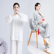Qiao Shang Tai Chi suits for men and women in spring summer and autumn practice Taijiquan performances for middle-aged and elderly martial arts suits new elegant Chinese style