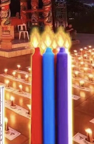 Thailand’s new treasure amulet Wat Suthat Thepwararam nine-color candle launched on October 18