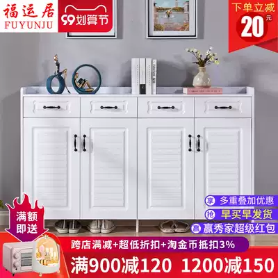 Door shoe cabinet modern simple porch Hall Hall Cabinet white home shoe cabinet large capacity balcony living room storage cabinet