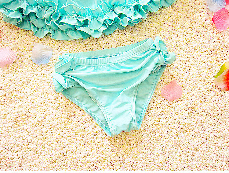 Đồ bơi cho bé gái Bộ bikini ba mảnh Hàn Quốc Spa dễ thương Chia bé gái Đồ bơi trẻ em trung bình 1-5 tuổi đồ bơi cho be gái 13 tuổi