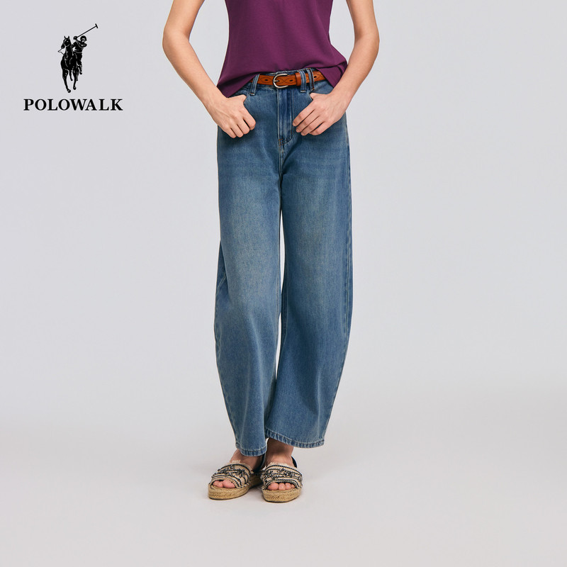 【Scimitar Pants】Polowalk Women's Jeans 2026 Spring/Summer New Commuter Versatile Loose Long Pants 【Scimitar Pants】Polowalk Women's Jeans 2026 Spring/Summer New Commuter Versatile Loose Long Pants