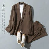 Элитный японский костюм для отдыха, демисезонная куртка, комплект, легкий роскошный стиль, свободный крой